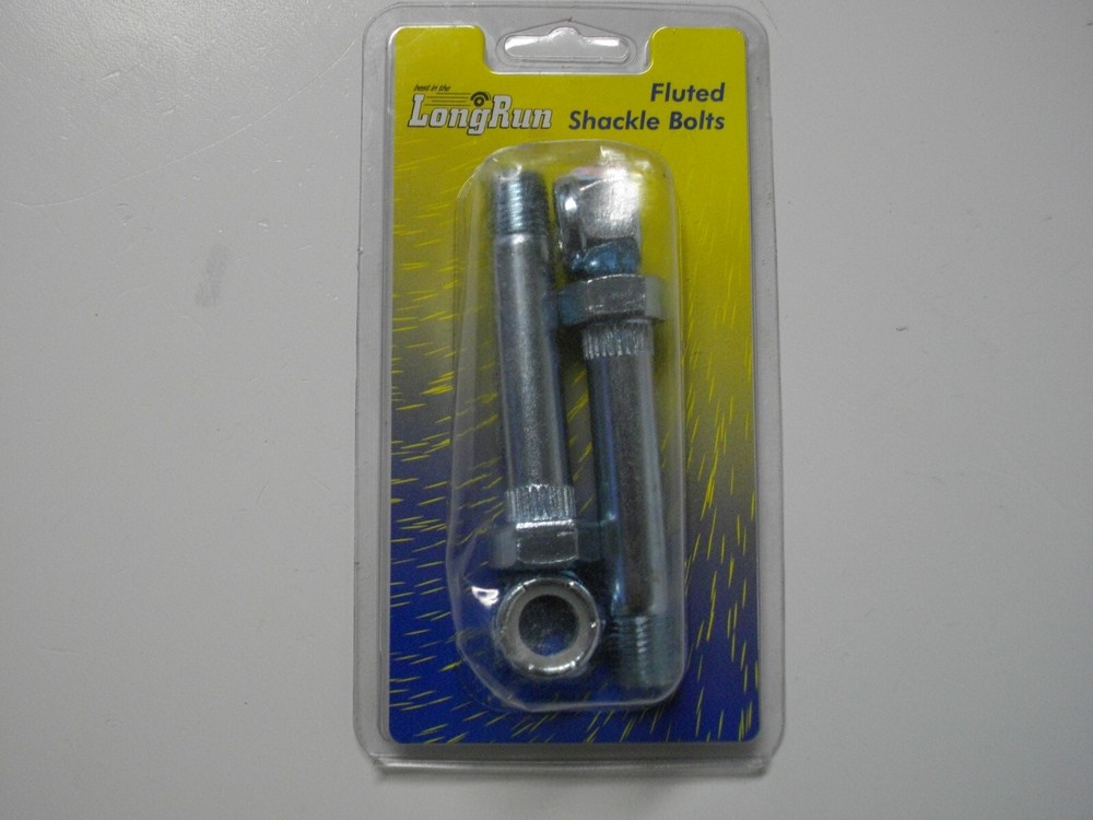 Tie Down Engineering 86250 Fluted Shackle Bolt 9/16" x 3" trailer Dexter 2 pack