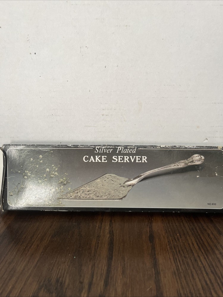 Silver Plated Cake Server, 12”, In Original Box