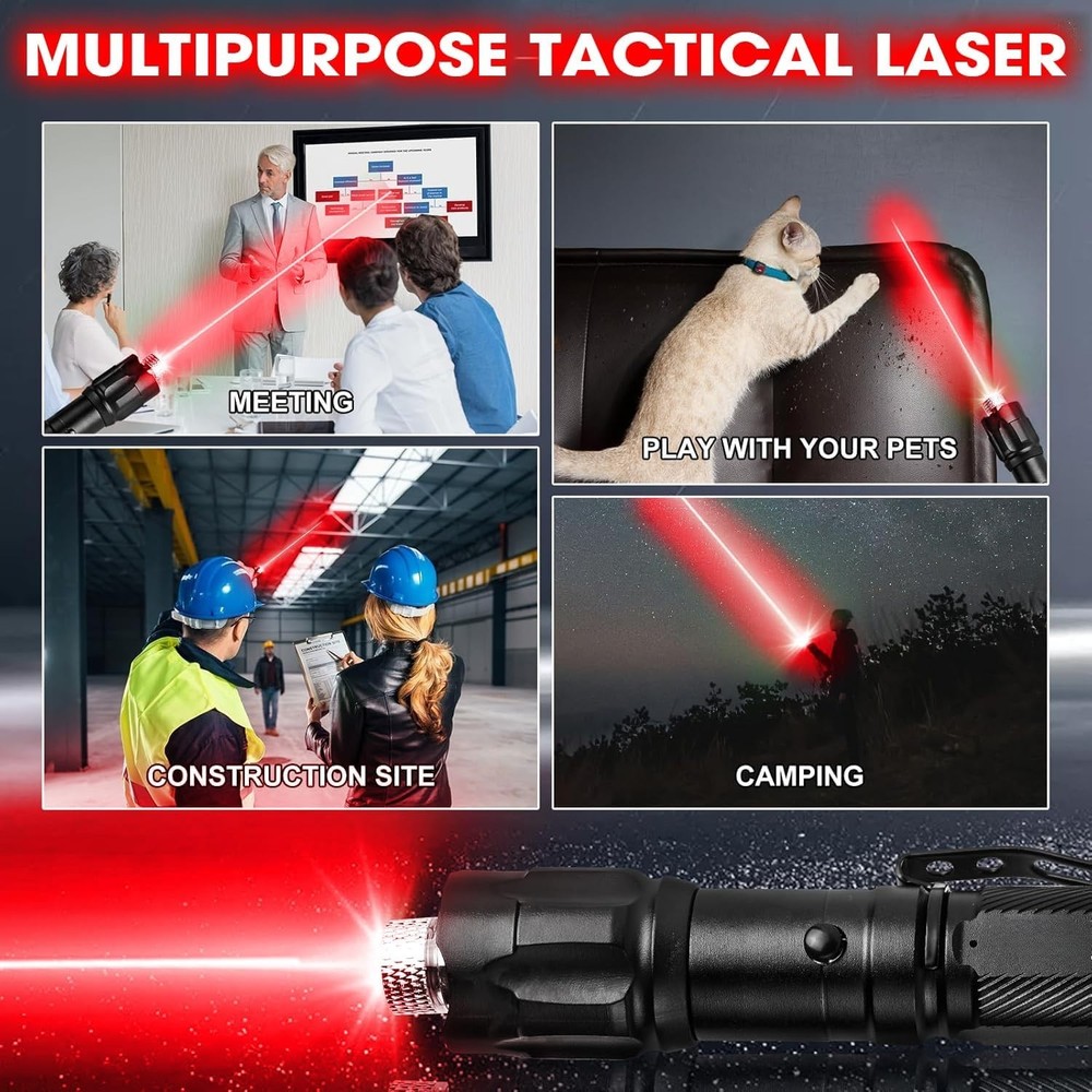 Red Laser Pointer High Power, Red Laser Pointer Indicator Light, Long Range P...