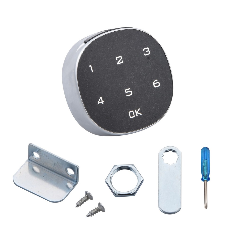 Touch Screen Electronic Password Security Lock Wood Cabinet Keypad Drawer Office