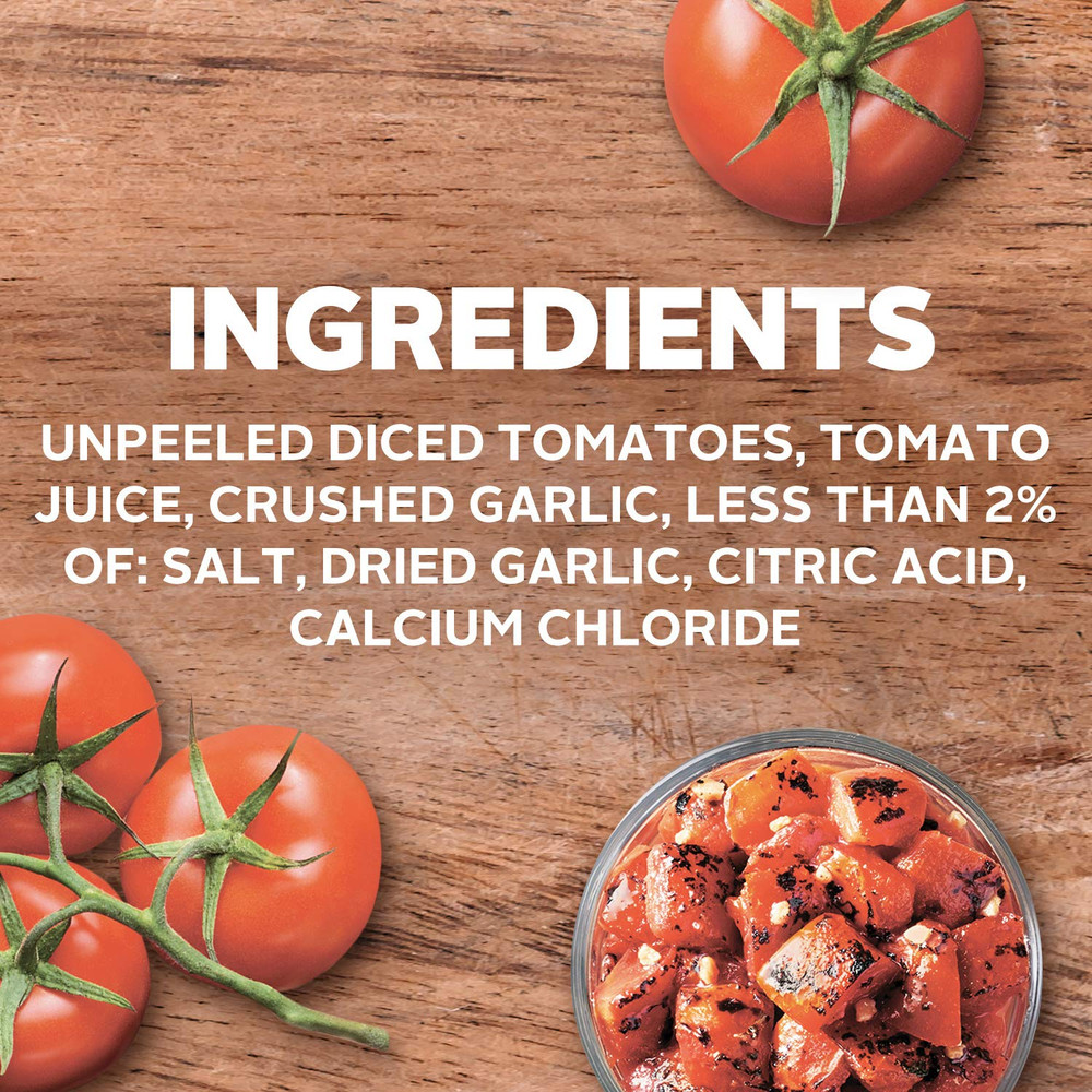 Fire Roasted Diced Tomatoes with Garlic, 14.5 Oz