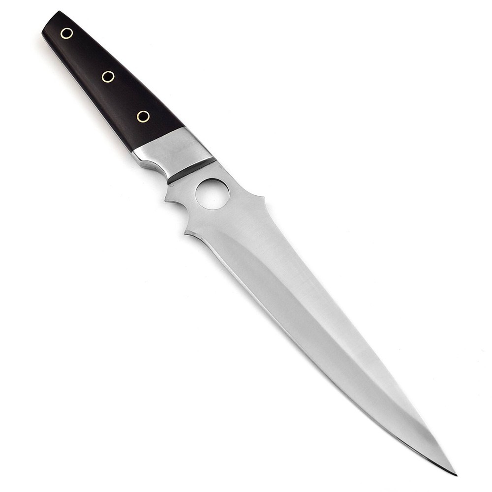 Handmade Sharp Bowie knife 13" Full Tang with leather sheath Multi-use