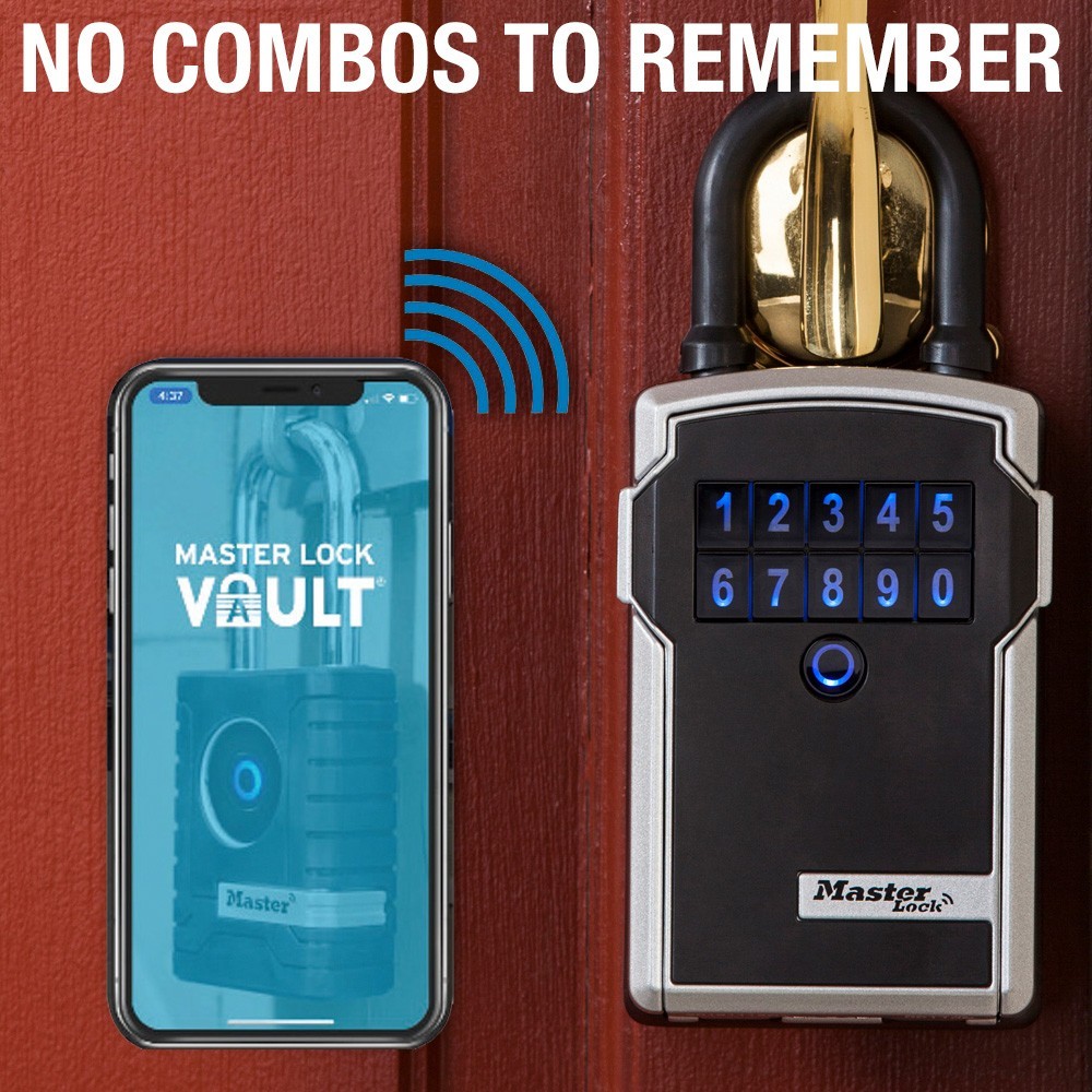 Master Lock 5440EC Bluetooth & Electronic Portable Lock Box IOS & Android