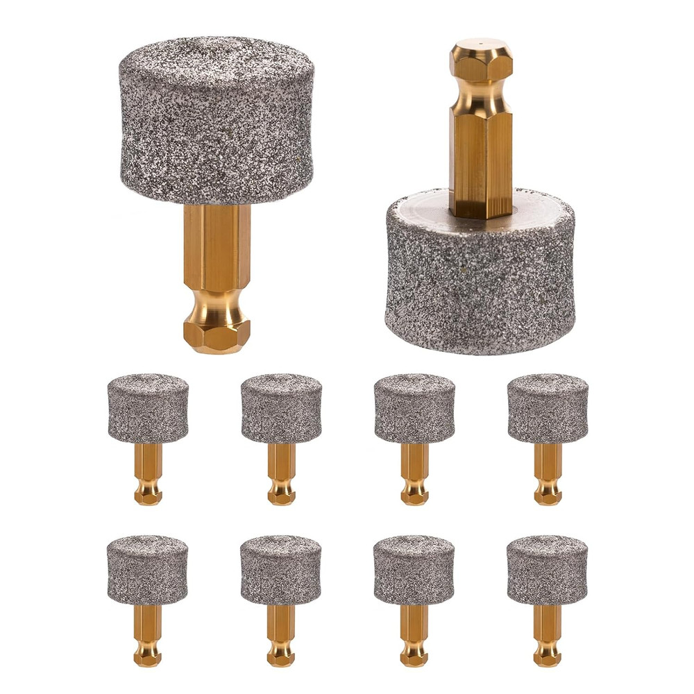 10-Pack Dog Nail Grinder Heads: Diamond Tip Replacement Compatible with Electric