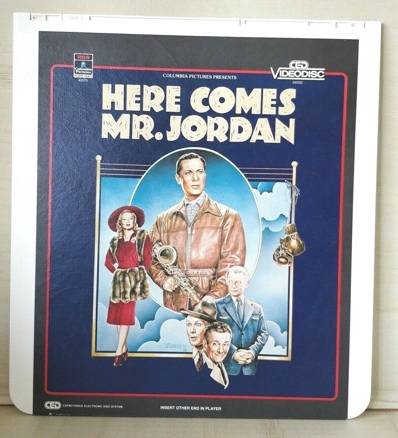 Near Mint -- Here Comes Mr. Jordan -- CED Videodisc  Selectavision