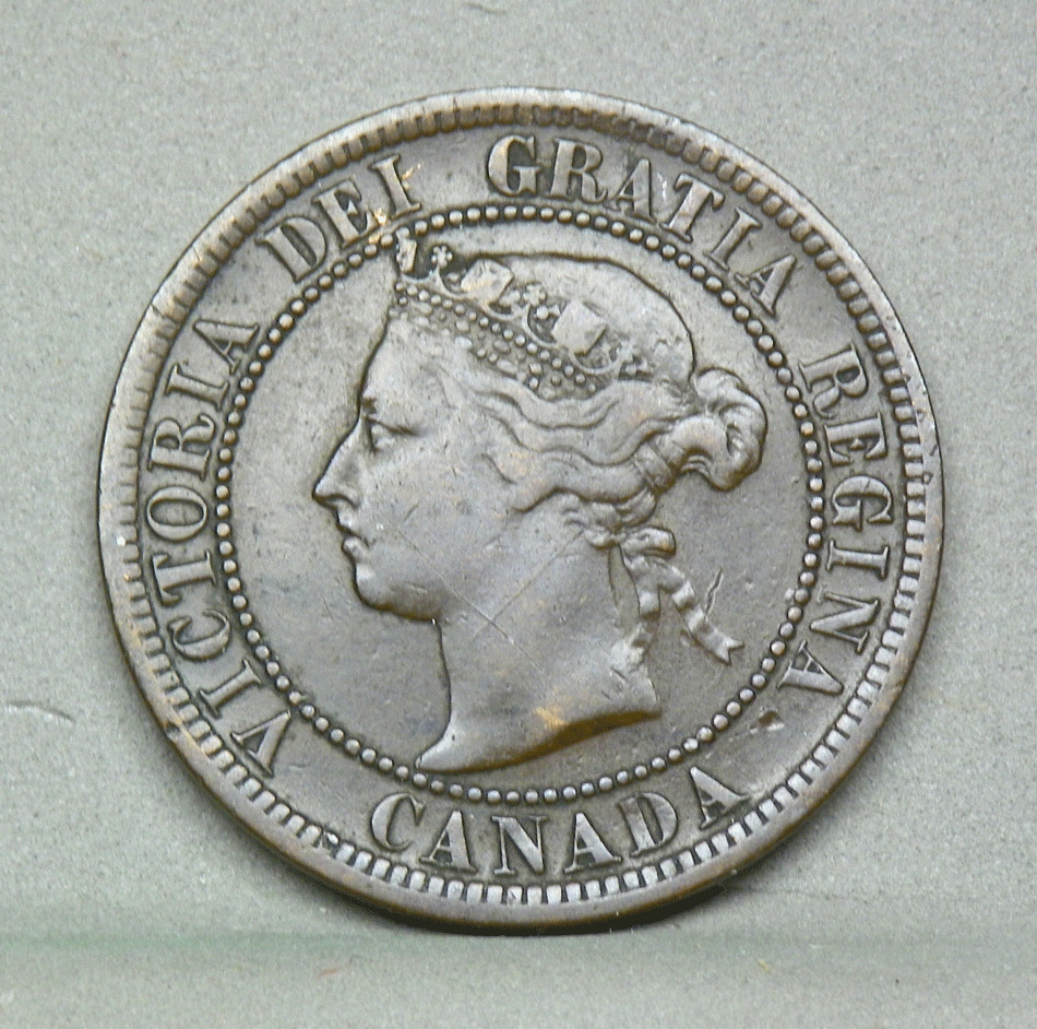 CANADA 1891 LDLL LARGE CENT, Fine
