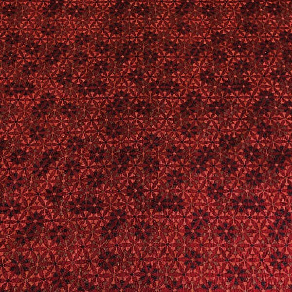 Burch Fabrics Mazy Red Jacquard Chenille Upholstery Fabric