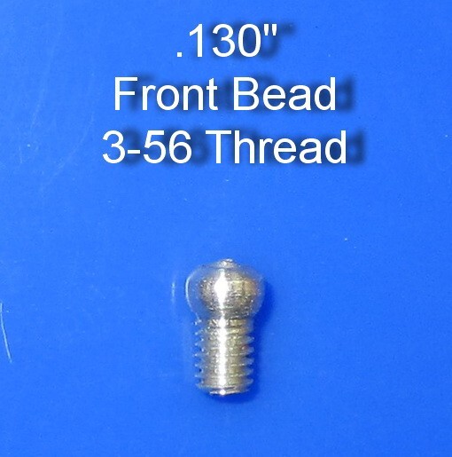 Silver Shotgun  Bead .130" Universal Fit  3-56 Thread #6