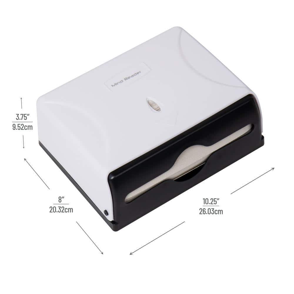 Wall Mounted Multi-Fold Paper Towel Dispenser Tri-Fold , White