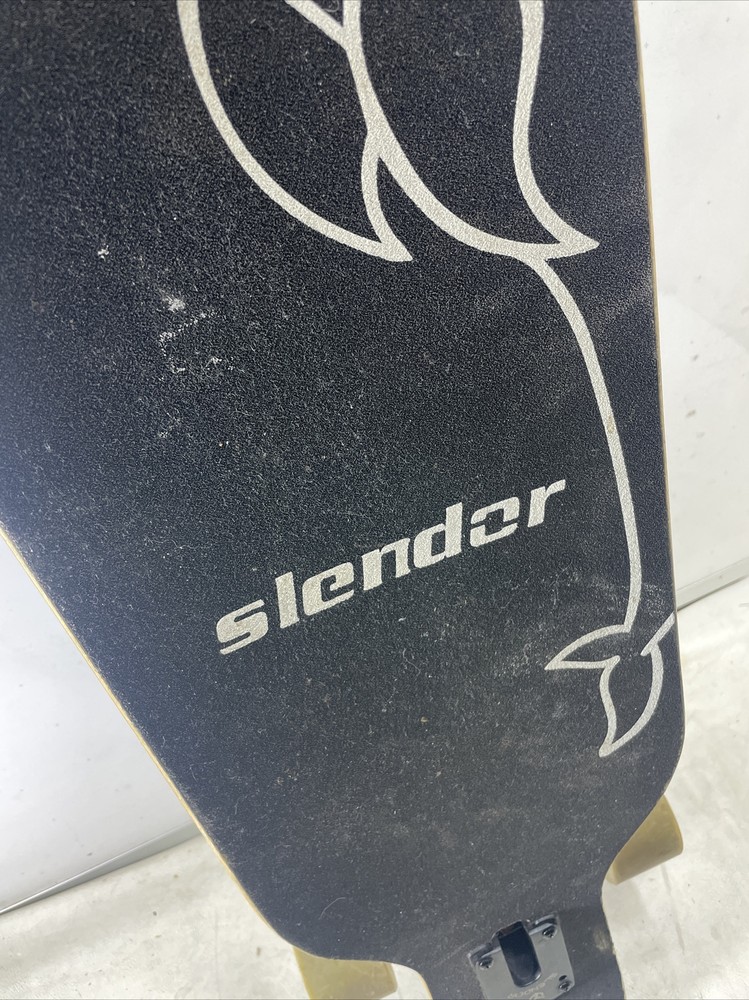 Slendor Dolphin Longboard Skateboard 42” Drop Through Deck Maple Cruiser Used