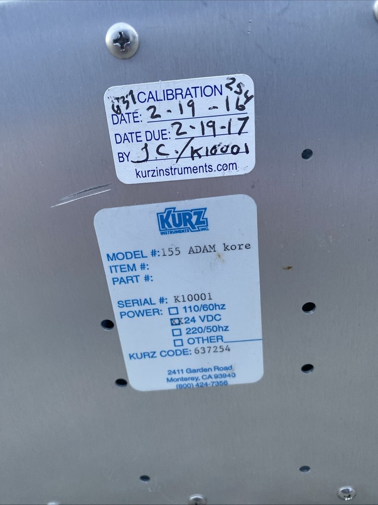 Kurz Instruments MODEL 155 Mass Flow Computer Controller Module 0-6000 Sfpm
