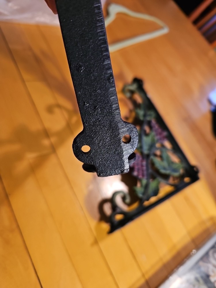 2 Heavy Cast Iron Shelf Bracket Grape Leaf Heavy Cast Iron