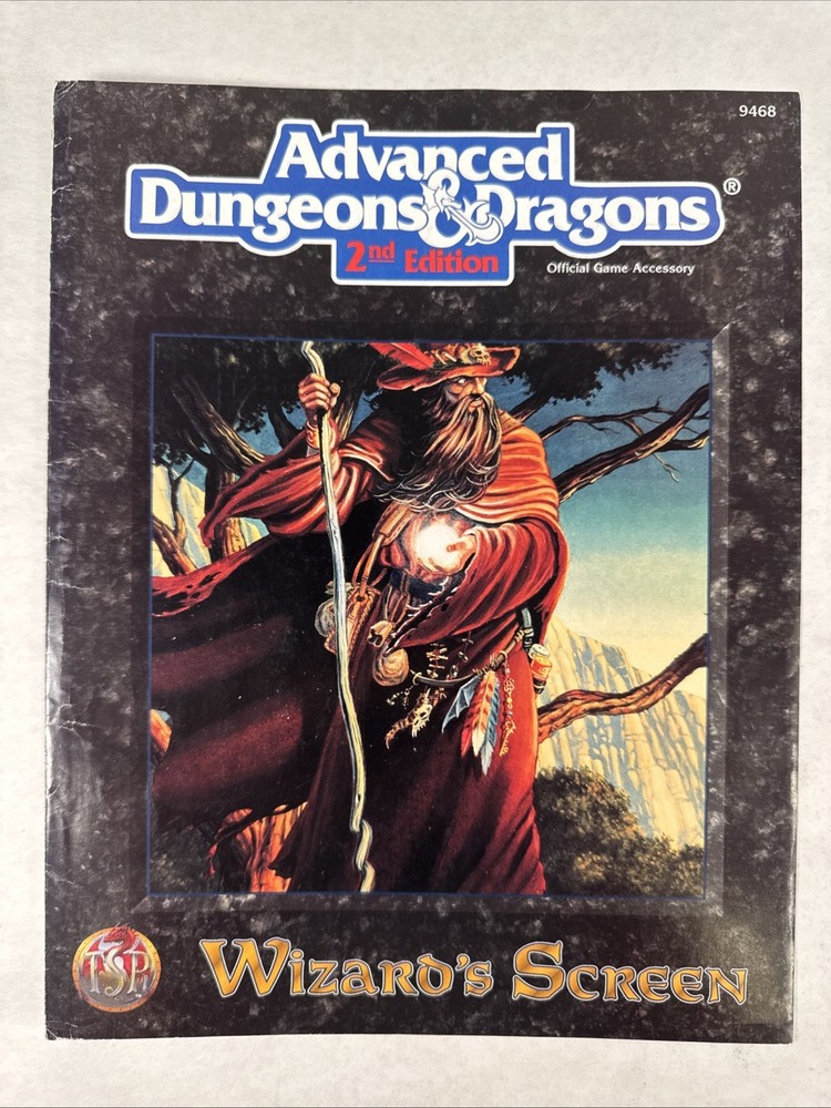 Wizards Screen 9468 Beginners Guide & More Dungeons & Dragons AD&D 2nd Edition