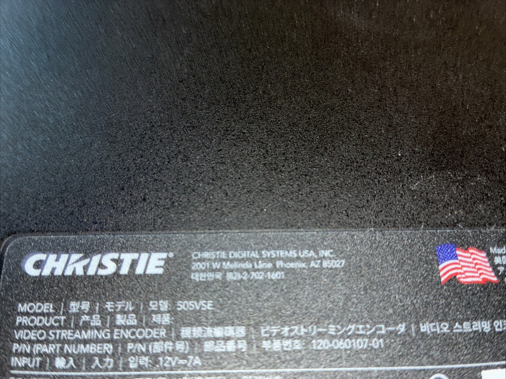 Christie Phoenix Quad-T 505VSE 4K Video Streaming Encoder x4 HDMI