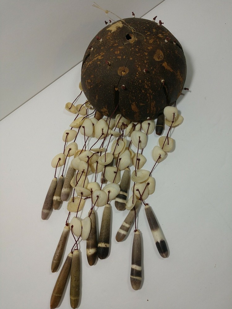 Coconut Shell And Sea Shell Handmade Wind chime D5