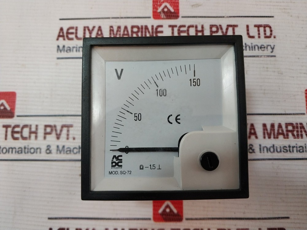 AC/DC DYNAMICS SQ72 Analog Voltmeter 0-150V DC