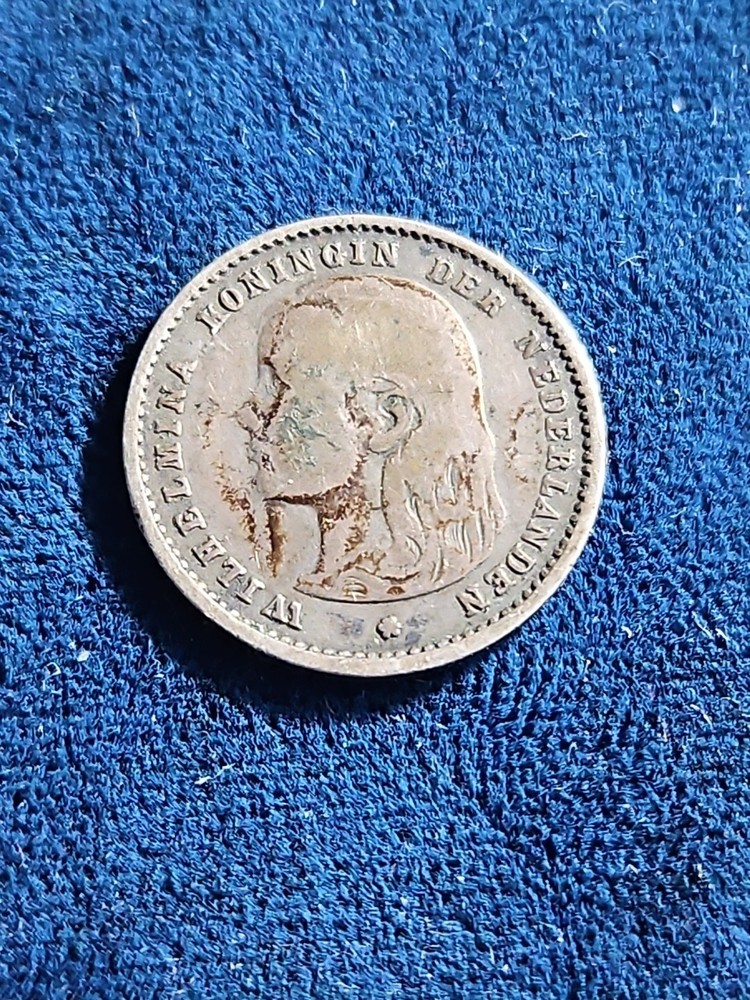 1893  Netherlands Silver 10 Cents