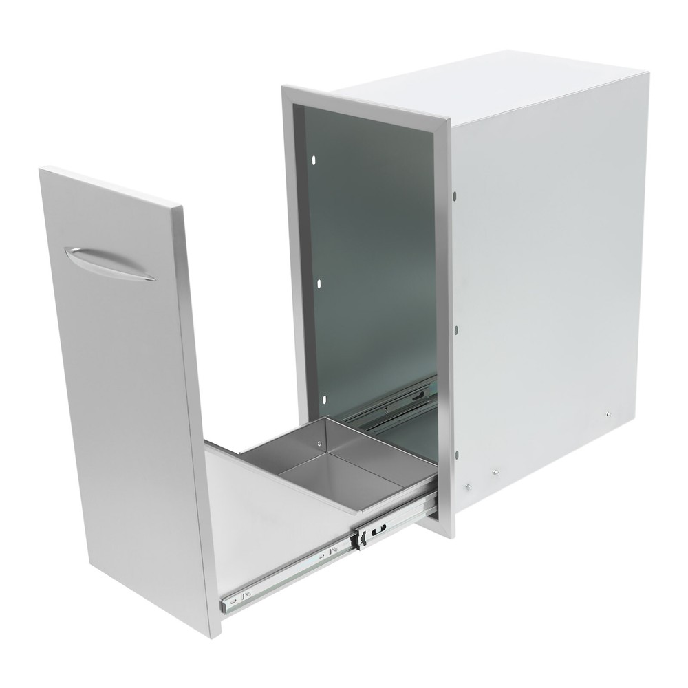 Stainless Steel Pull-Out Trash Drawer for Organized, Clean Spaces