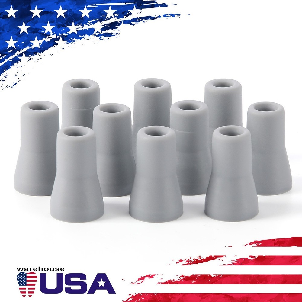 10pcs Dental Saliva Ejector Weak Suction Rubber Snap Tip Adapter Replacement
