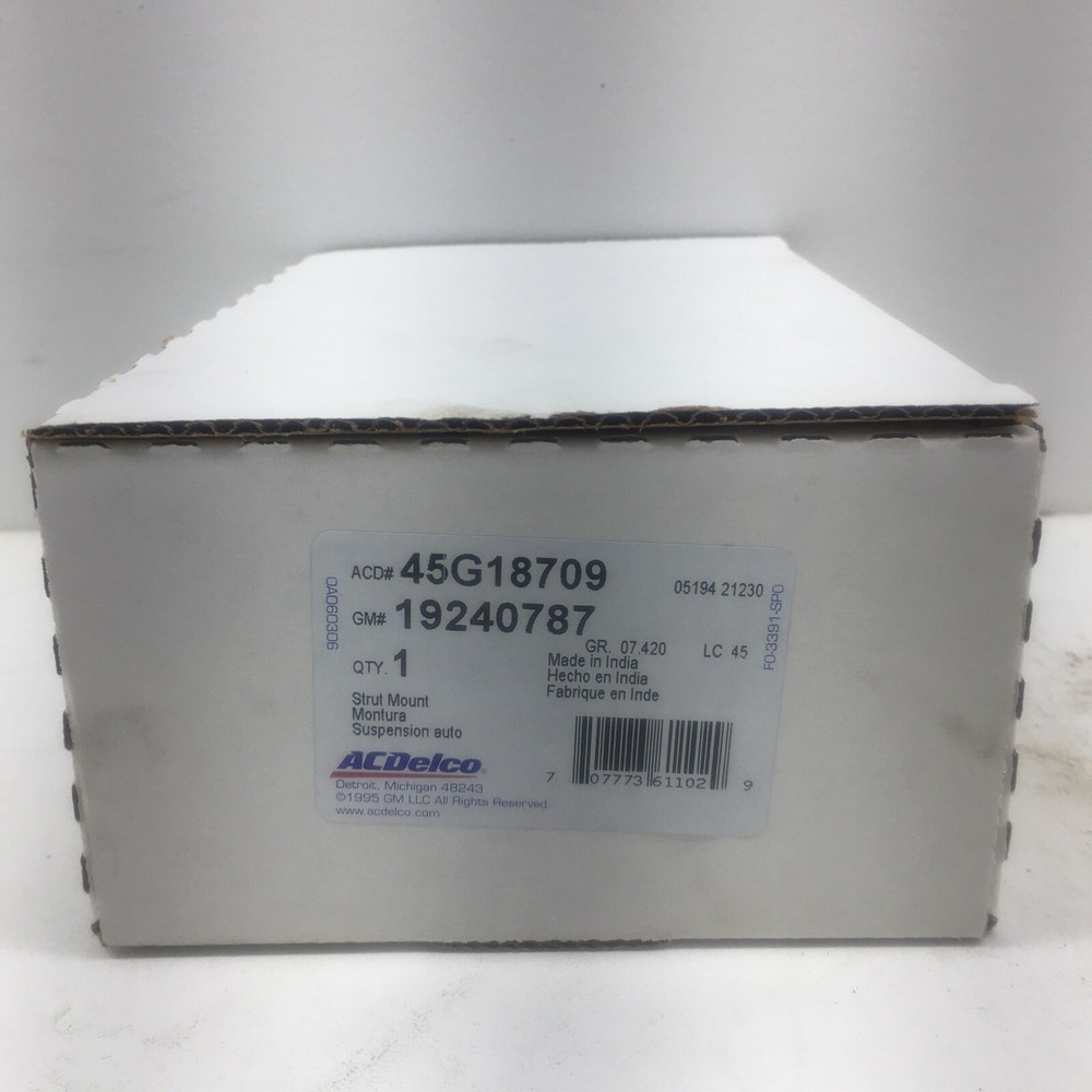 *** ACDelco Coil Spring Insulator 45G18709 ***