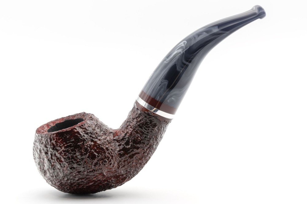 SAVINELLI "LUNARIA" RUSTIC 642 BENT APPLE 9MM BRIAR PIPE