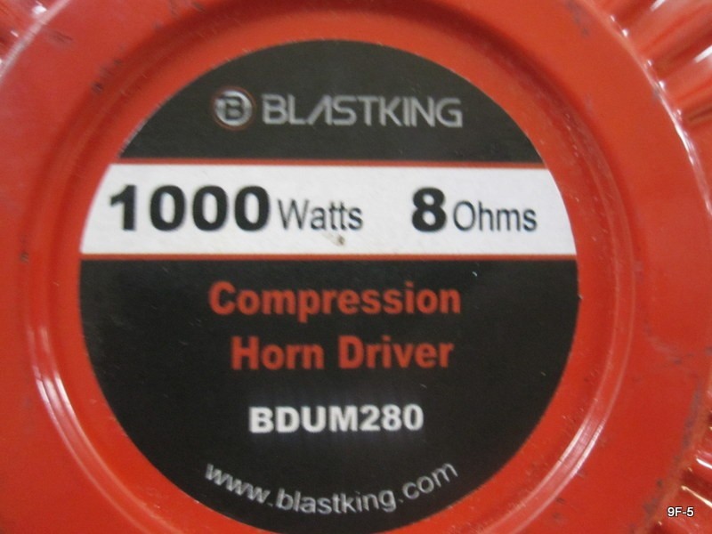 Genuine Blastking BDUM280 1000 Watts Screw-On Compression Driver