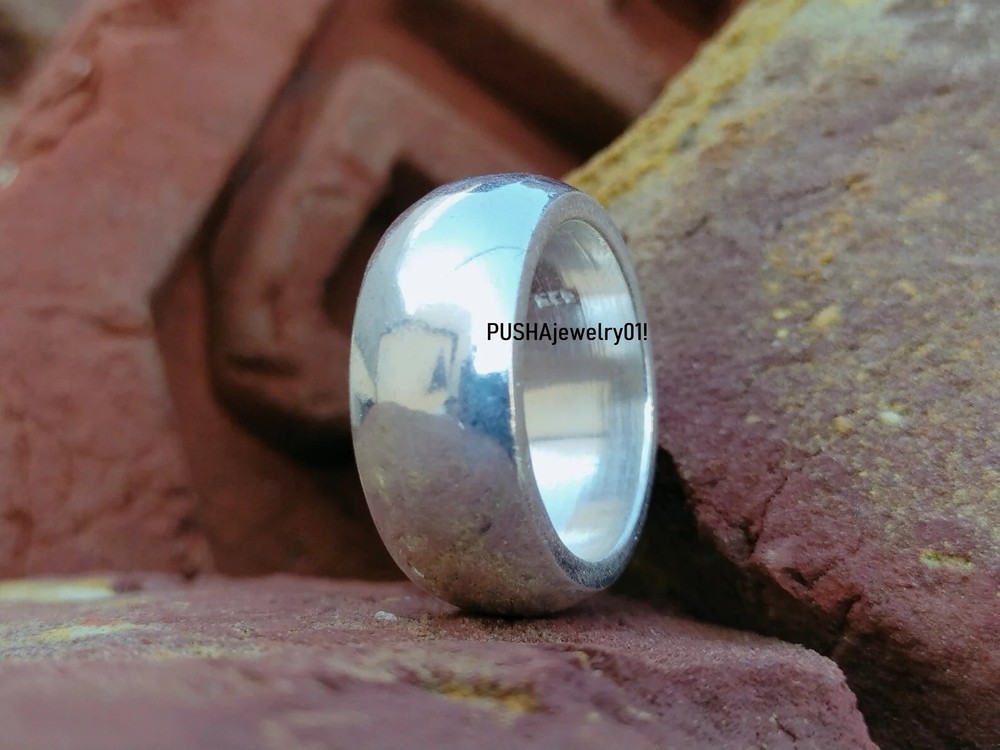 Sterling Silver Plain Band Comfort Fit Ring Solid 925 dome ring All Size .......