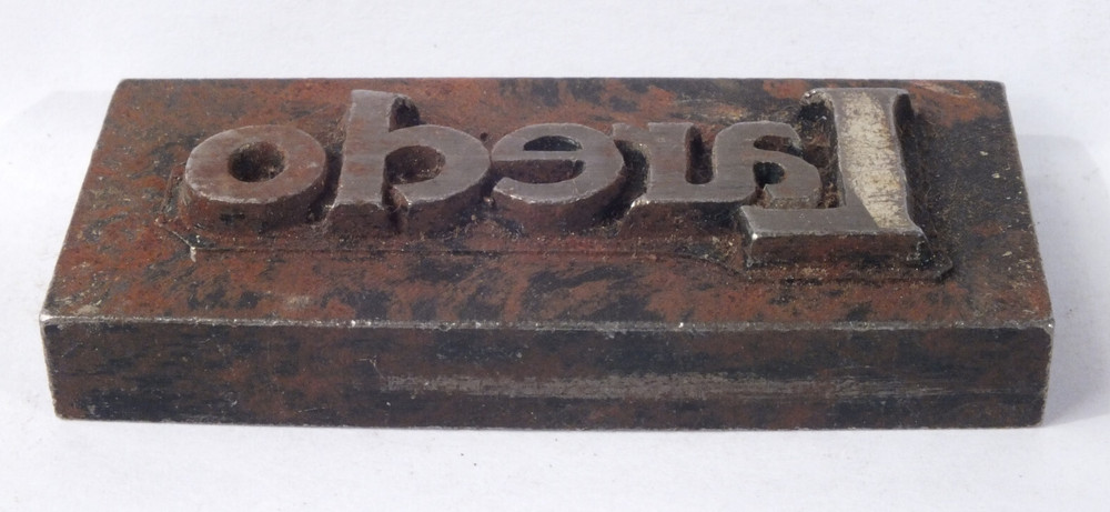 LAREDO: Steel Leather Embossing Stamp: CMS