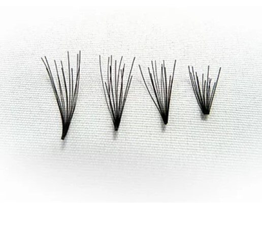 #1 eyelash extension short flare 8mm,16 -Strands