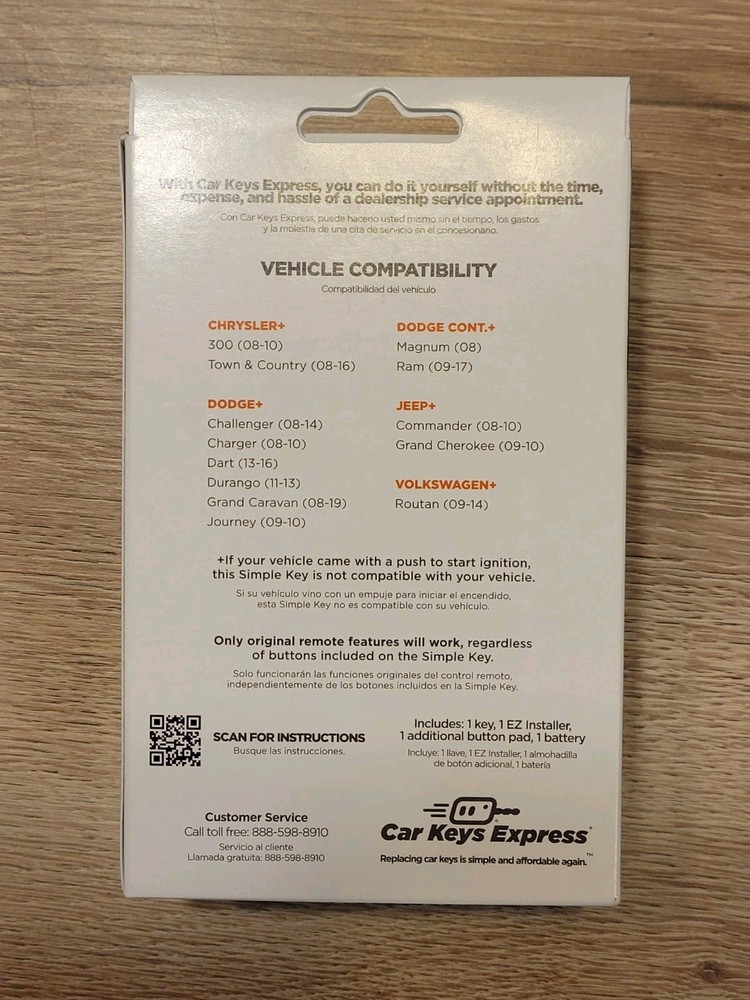 Simple Key, Key Fob and Key Programmer with Interchangeable 3 & 4 Button