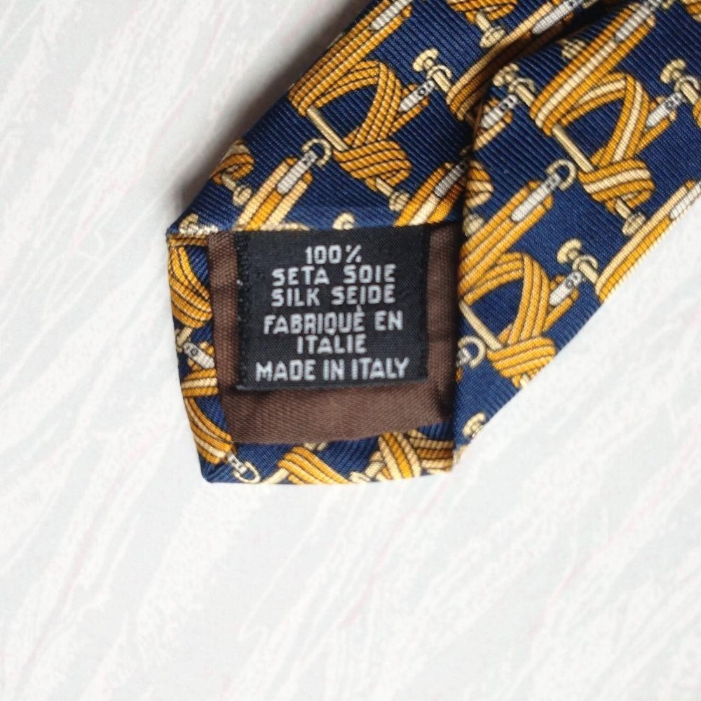 Longchamp Silk Tie Made in Italy Pattern