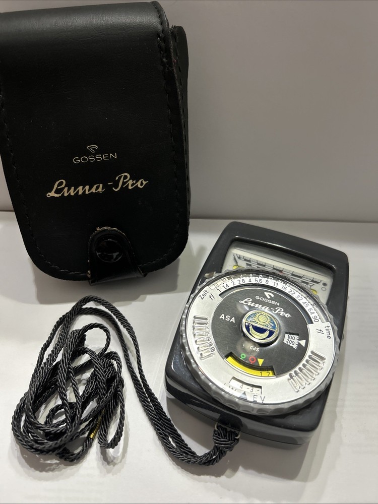 Gossen Luna Pro Light Meter ASA Leather Case Germany Untested