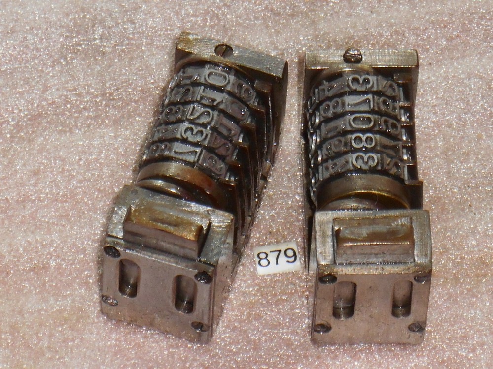ATLANTIC | 2X letterpress numbering machine | 879