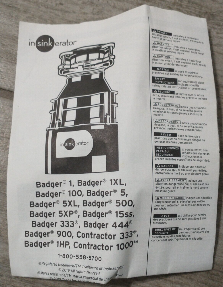 Badger Insinkerator Sink Flange Set