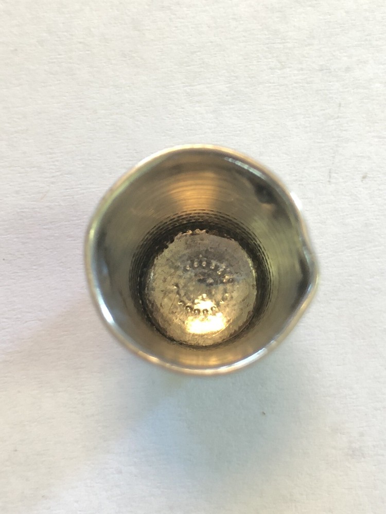 Vintage Sterling Silver Thimble Size 9