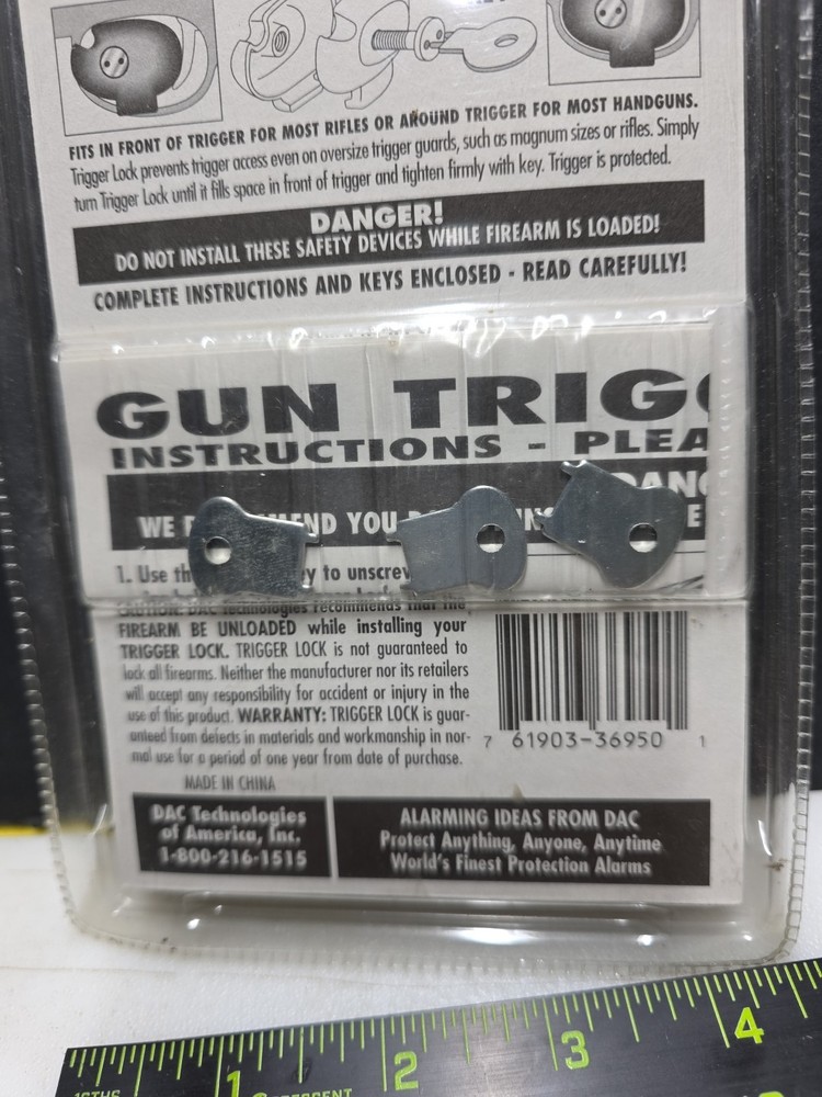 gun trigger lock Set of 3 New Package