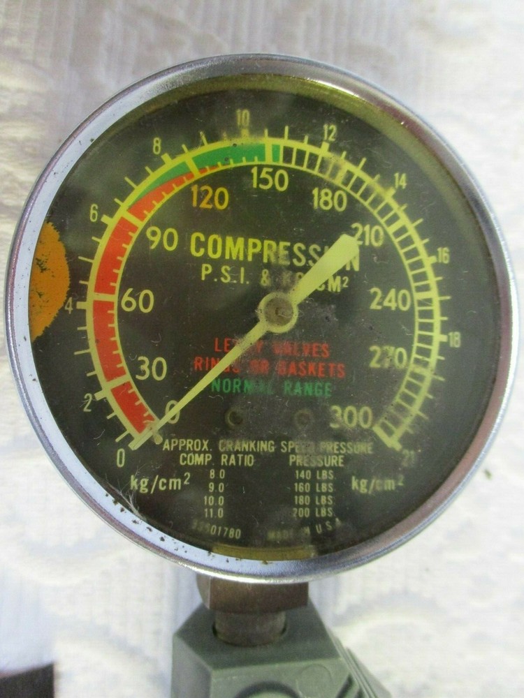 Vintage RAC Compression Tester 53501780 Compression Checker Made in USA No Boot