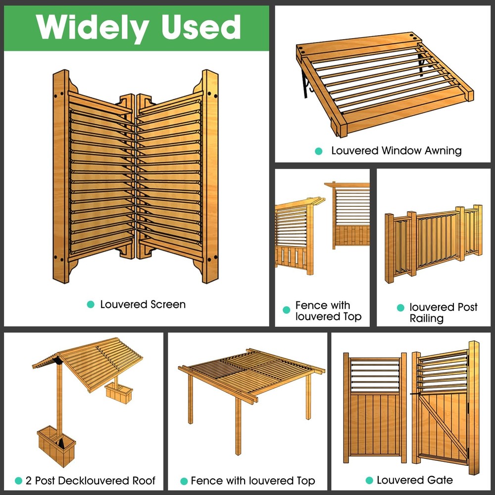 Louver Bracket Kit, Deck Sunblind System Hardware , New Open Box - Bag torn open