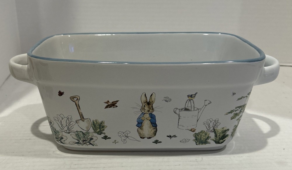 Beatrix Potter Peter Rabbit Easter Cake Loaf Pan Baking Dish Bunny New