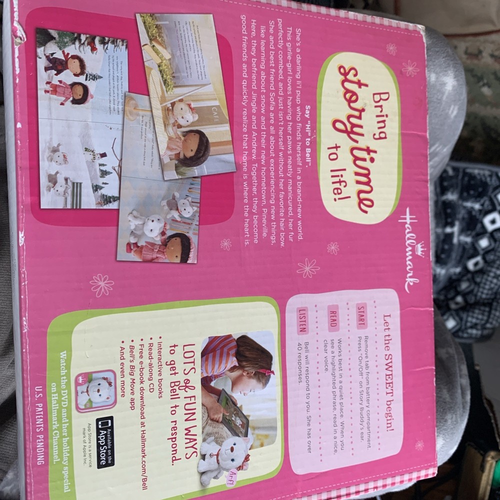Hallmark Jingle Bell Interactive Story Buddy CD & Book + Box Only..No Plush