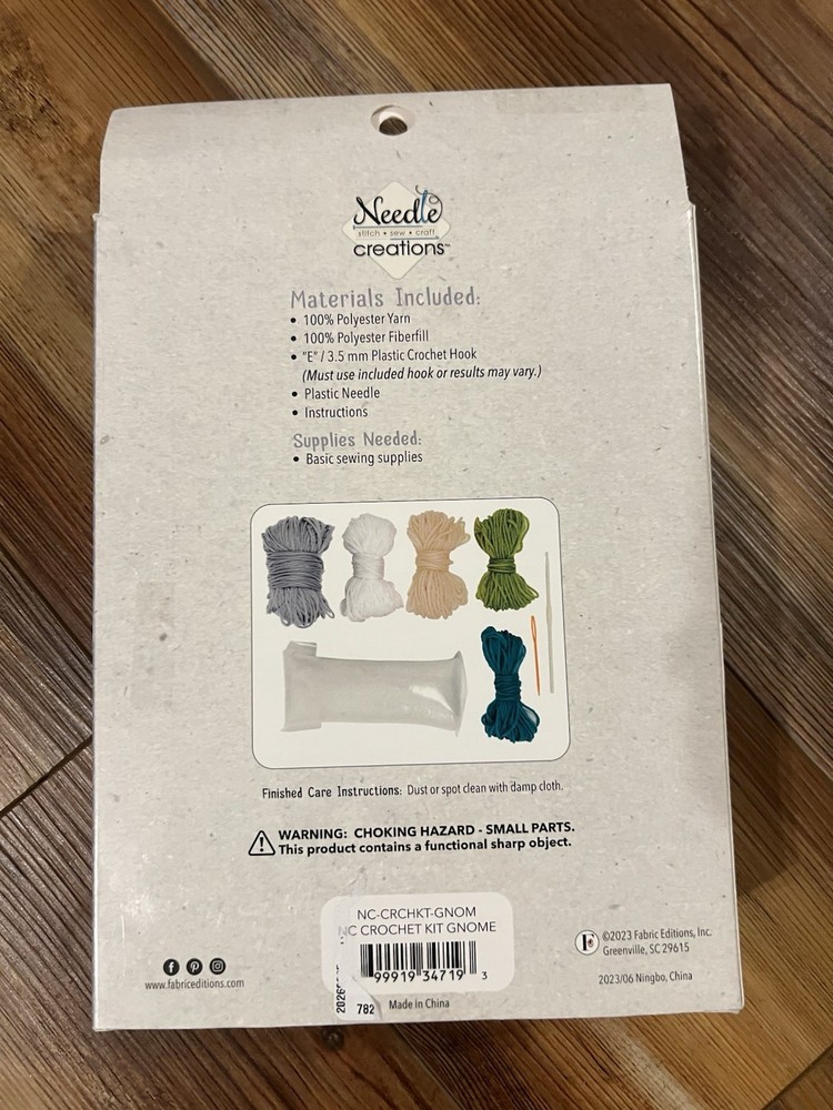 Needle Creations Crochet Kit “Gnome”