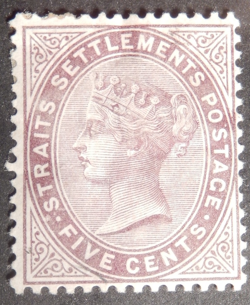 Straits Settlements Scott # 38, Mint Original Gum (HH)