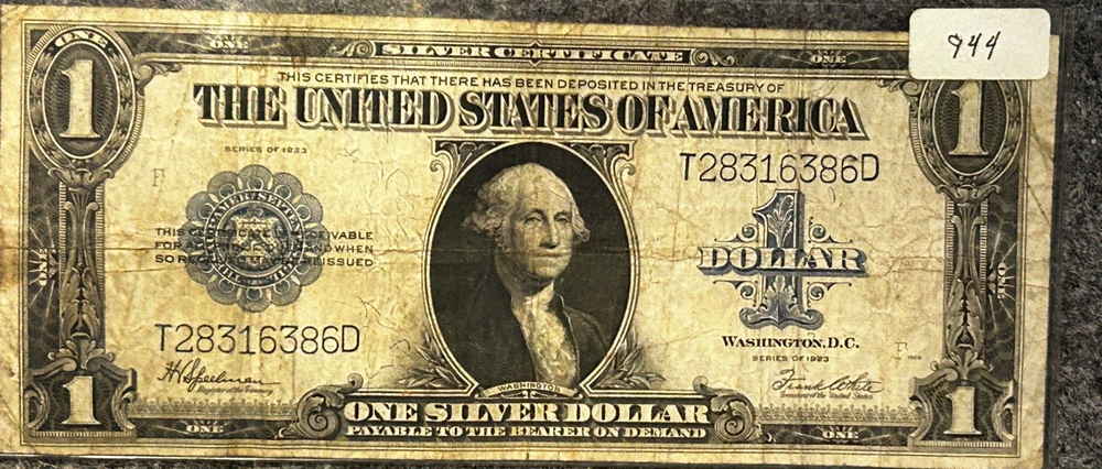 1923 $1 Silver Certificate Blue Seal