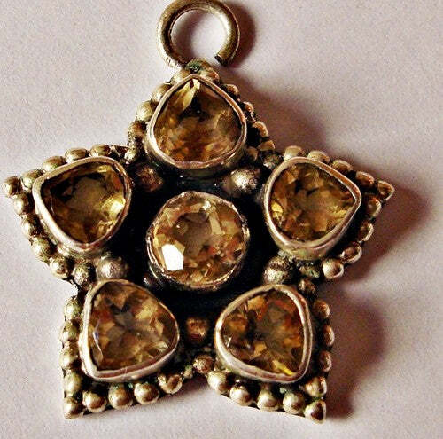 citrine pendant