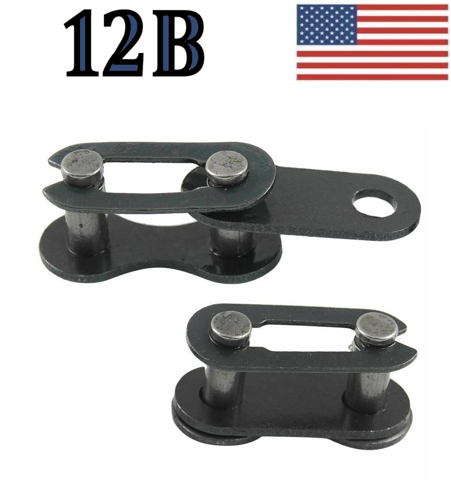 12B-1 ROLLER CHAIN MASTER CONNECTING LINK *PACK OF 10* SAME DAY SHIPPING