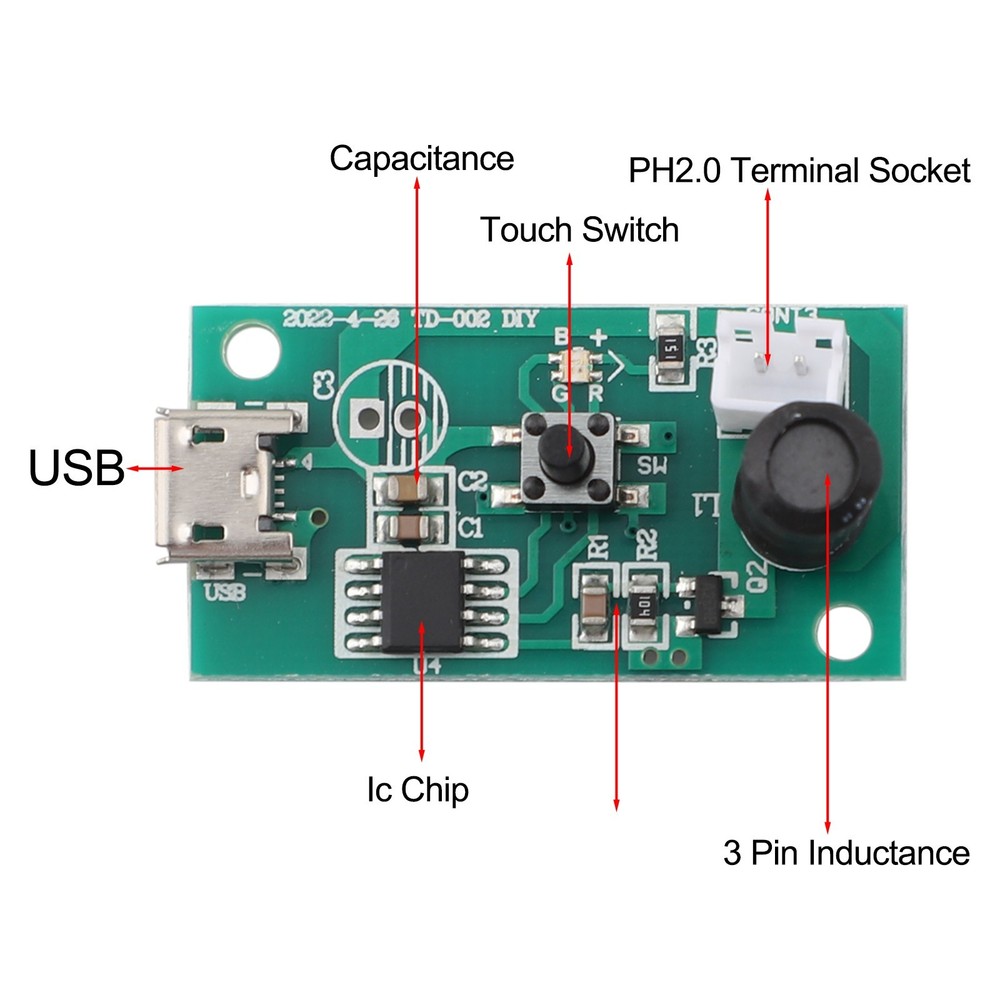 Innovative 4PCS Mist Making Modules Designed with Secure Rubber Seals Inside