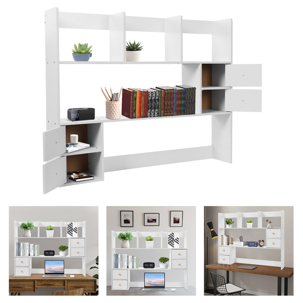 Desktop Organizer Office Storage Rack Self Desktop Rack Table Top Bookcase