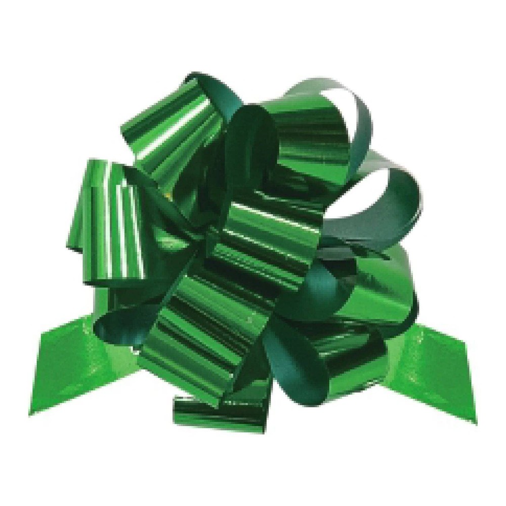 12 PCS Bundle 6" METALLIC PULL BOW BUNDLE -GOLD/BLUE/GREEN/RED