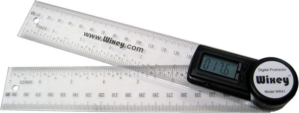 8"/ 200Mm Digital Angle Protractor with Clear Plastic Rule - WR41
