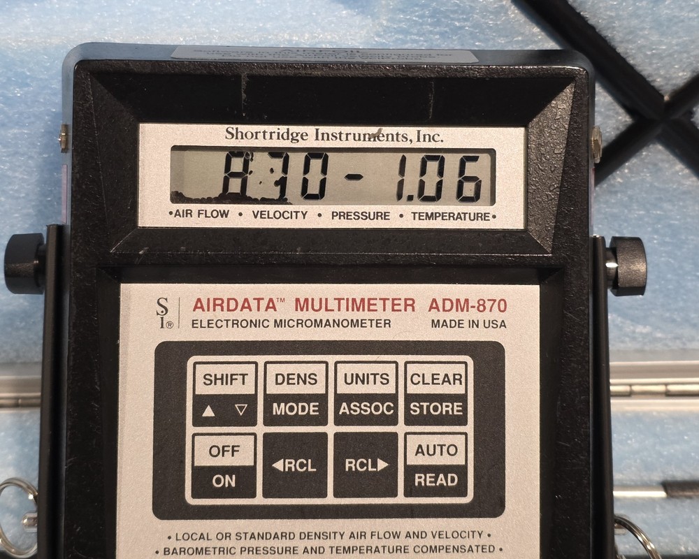 Shortridge Instruments Airdata Multimeter Electronic Manometer ADM-870